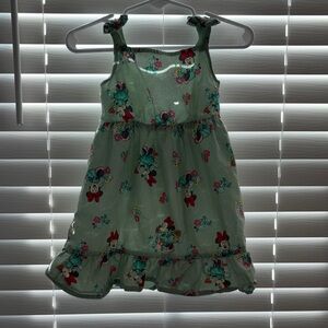 Disney Mint Green Floral Kids Dress